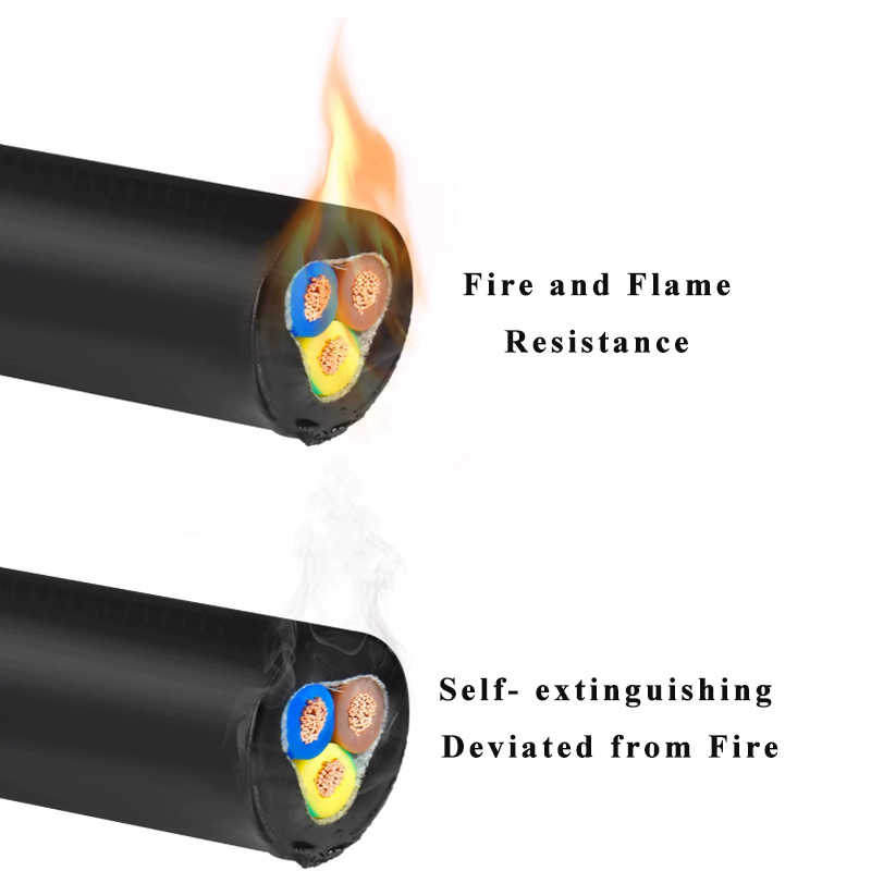 African/Asia Flexible PVC/Rubber Insulated Electrical Submersible Pump Cable