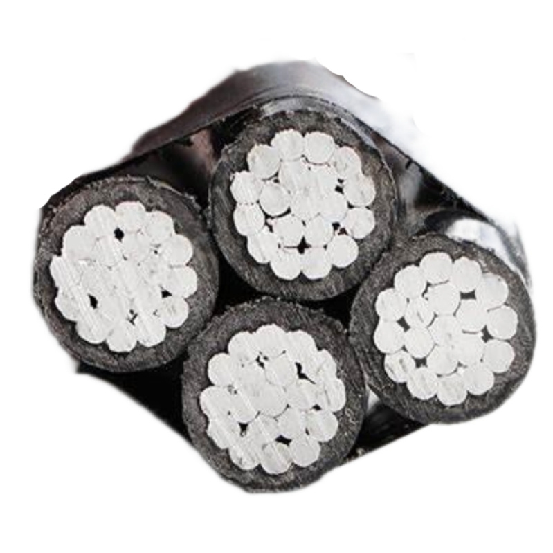 Aluminum Conductor NFC Standard PE XLPE Insulation Electric Twisted Overhead Service Drop ABC Cable