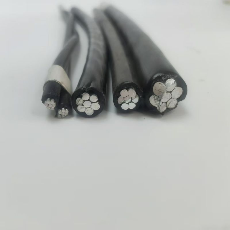 BS Standard Electric Twisted Overhead Service Drop Aluminum Conductor PE XLPE Insulation ABC Cable