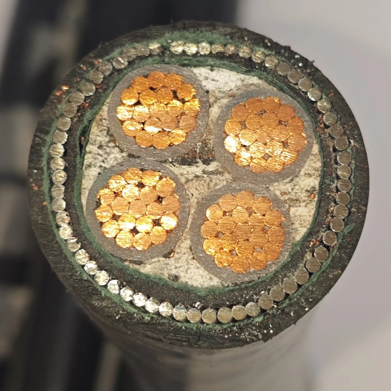 Copper Aluminum XLPE Insulated PVC Sheath Yjv32 Swa Armored Medium High Voltage Power Cable