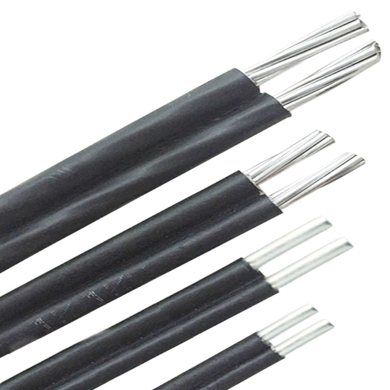 Custom Size Al/PVC 2 Cores Electrical Power Cable for Overhead Line