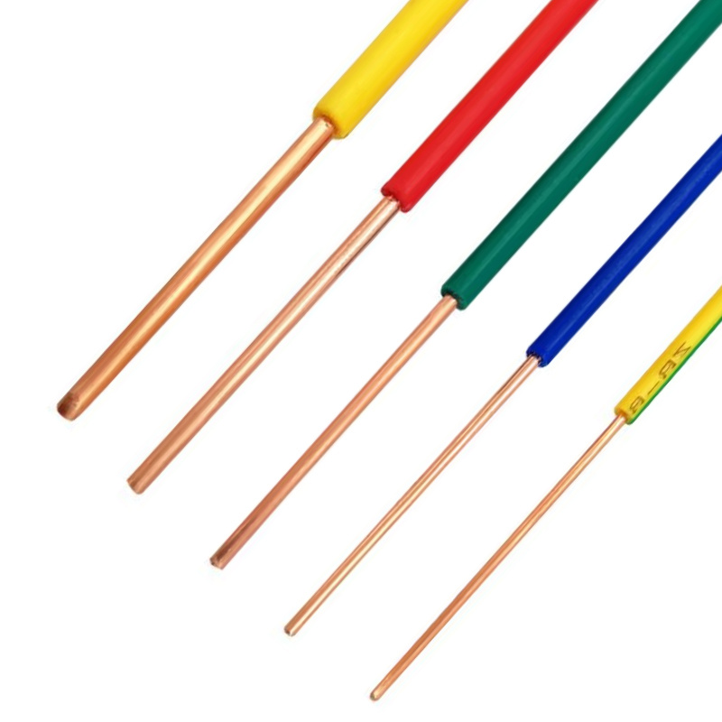 Directly Sale Cu/Al/PVC Single Copper Conductor PVC Insulated Building Electrical Wire Power Cable for Construction Industry 4mm2 6mm2