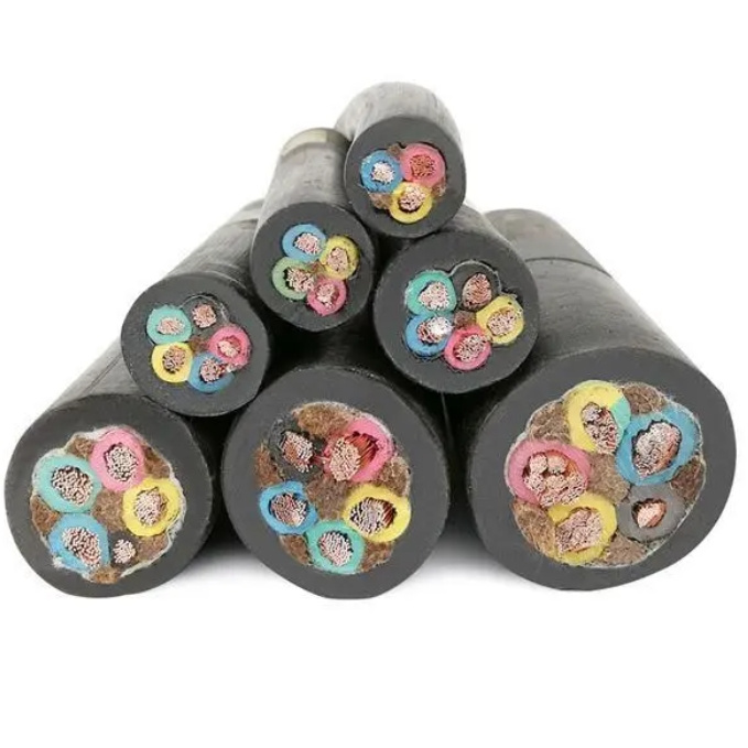 Economical Good Quality Waterproof Submersible Pump Round Rubber Cable