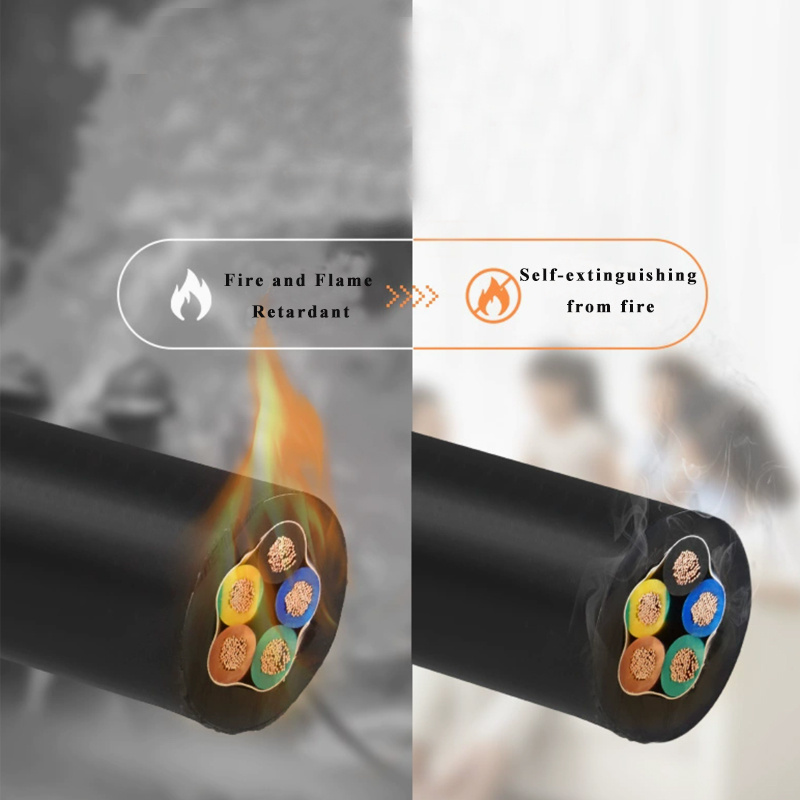 Epr Insulation CPE Sheath Low Voltage Submersible Pump Cable 4*2.5mm2
