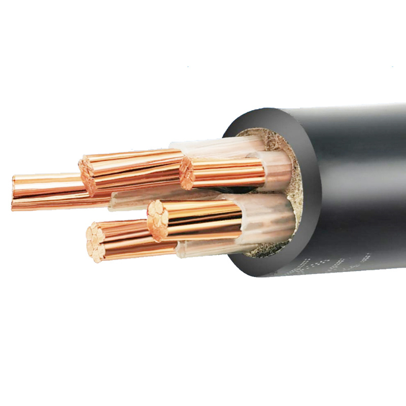 Low Voltage Yjv Copper Conductor XLPE Insulation PVC Sheath Power Cable