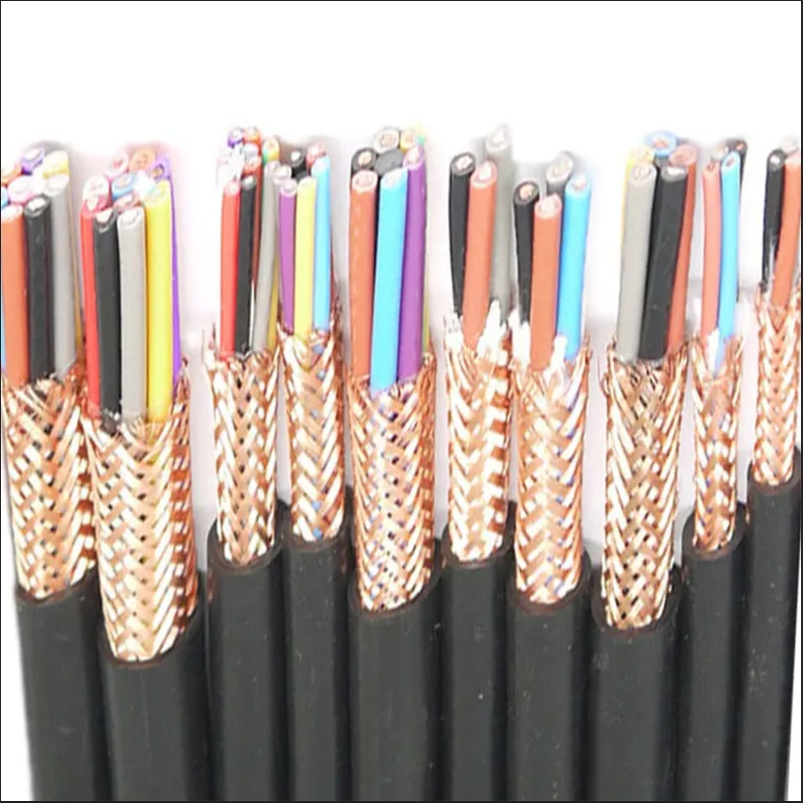 Conductor de cobre apantallado multicore de 1,5 mm2 16 mm2, funda de PVC Kvp Control Cable 450 750V