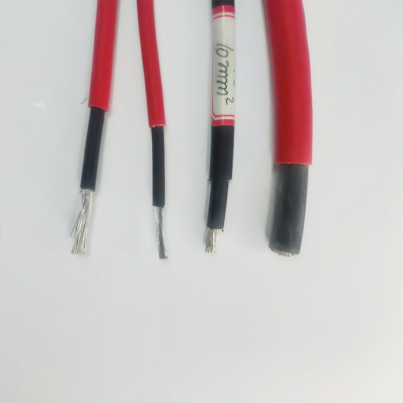 PV1-F Black Red Copper Wire PV Solar Cable for Solar Power Station