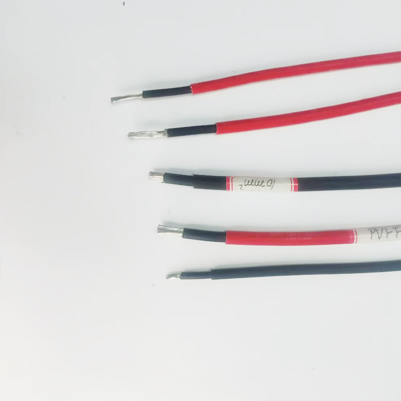 Tinned Copper Xlpo Insulation Jacket TUV Electrical Electric Solar Cable 6mm2