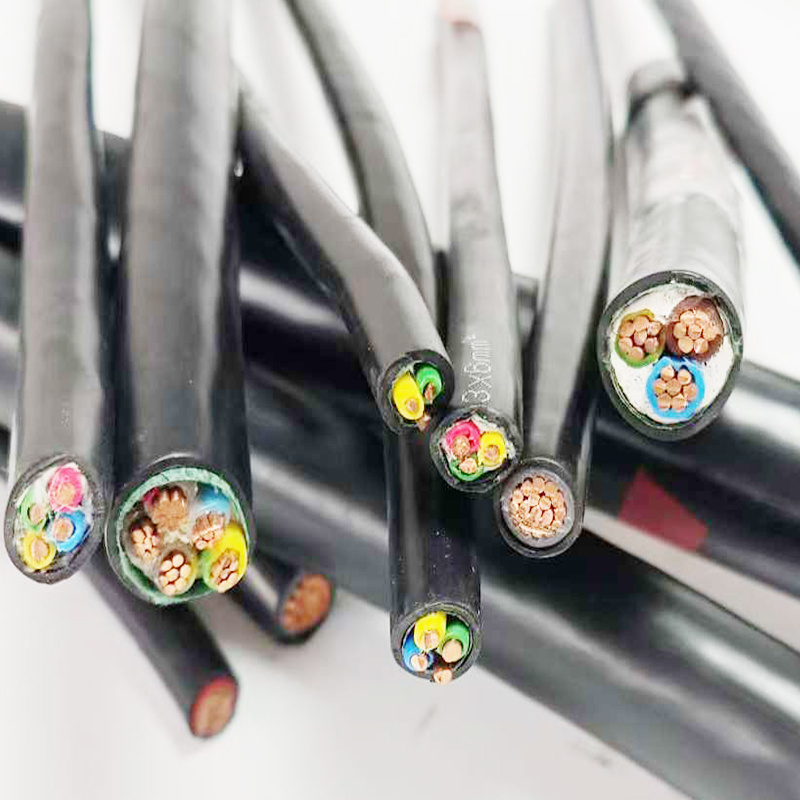 Fios elétricos com isolamento XLPE, capa de PVC e condutor de cobre