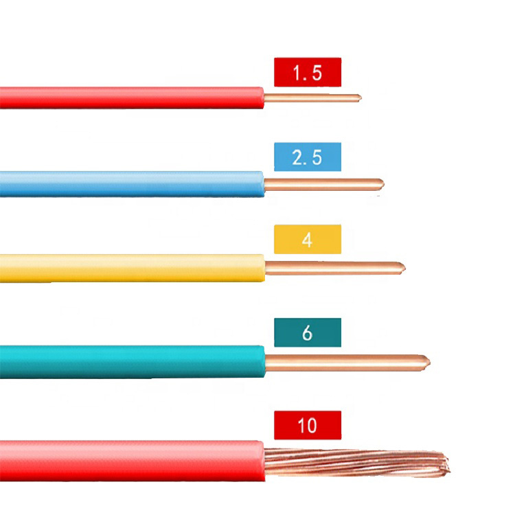 Wholesale Single Core Solid Copper Conductor BV Electric Wire