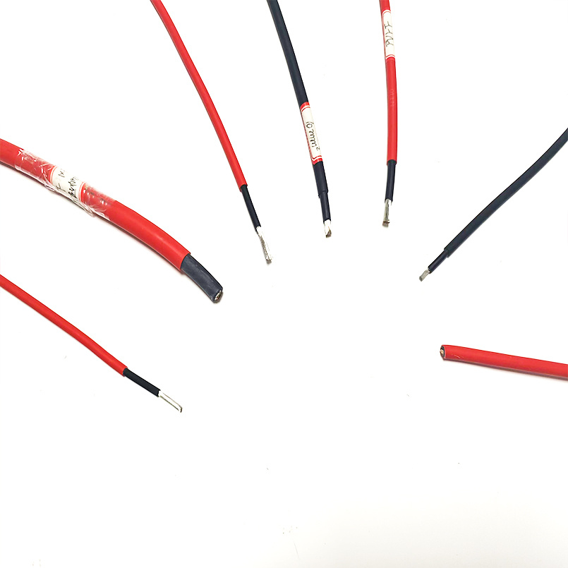 XLPE Insulated Tinned Copper 4mm 6mm 10mm PV DC Solar Panel Electrical Cable TUV Approval