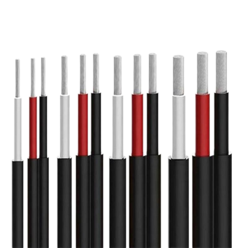Xlpo/XLPE Insulated UV Resistant Waterproof DC Stranded Flexible Wire Solar Photovoltaic PV Cable New Energy Power Cable 2.5mm 4mm 6mm 4mm2 6mm2