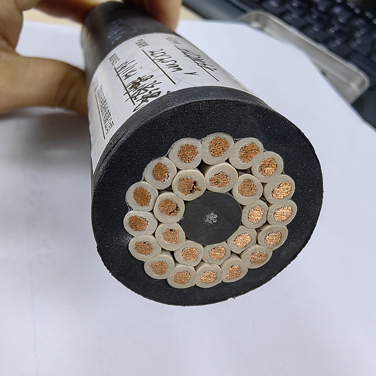 (N) Grdgoeu-J/O 18X2.5 24X2.5 Heavy Duty Epr CPE Rubber Long Travel Distances High Travel Speed Crane Drag Chain Cable
