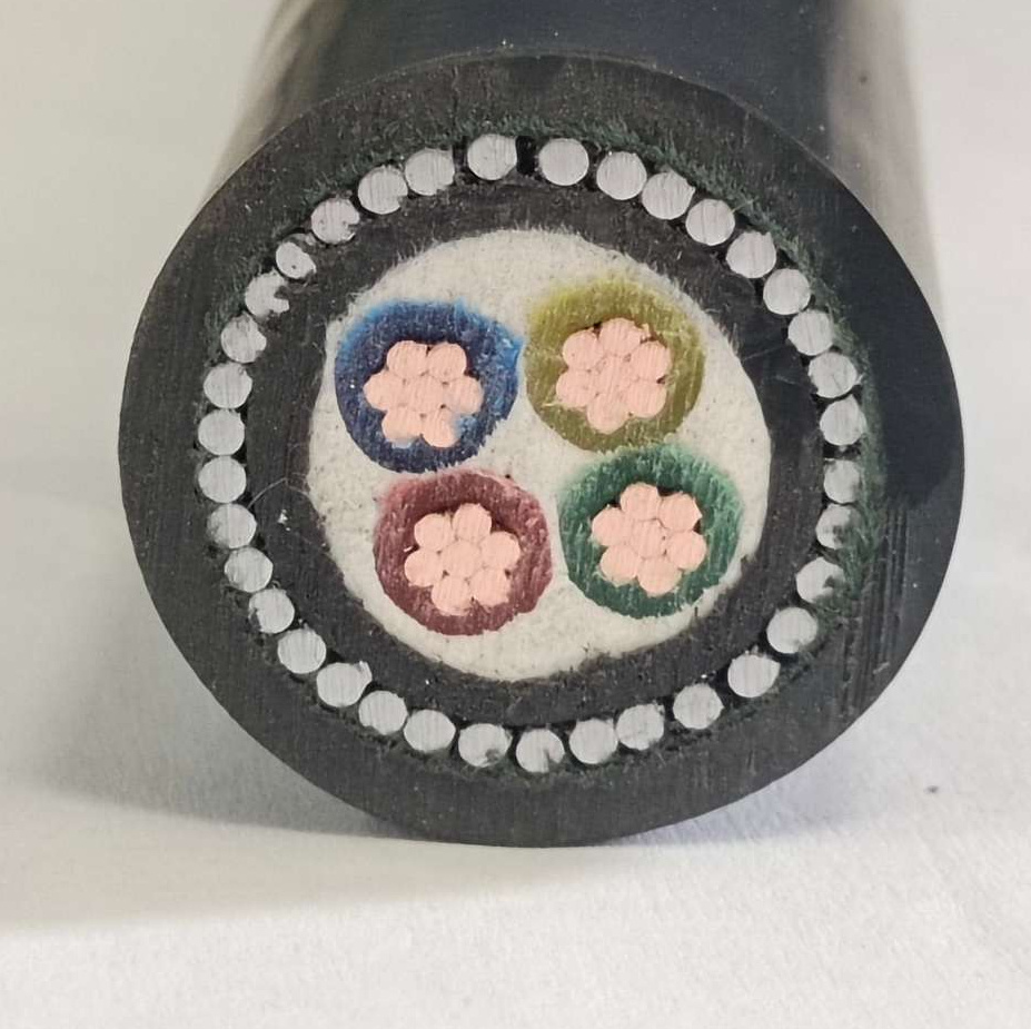 0.6/1kv 4c 4X6 4X6mm2 4*6 Yjv32 Cu XLPE Swa PVC Armoured 4 Core Electric Power Cable