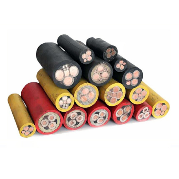 0.6 / 1kv Heavy Duty Flexible Rubber Coal Mine Cable