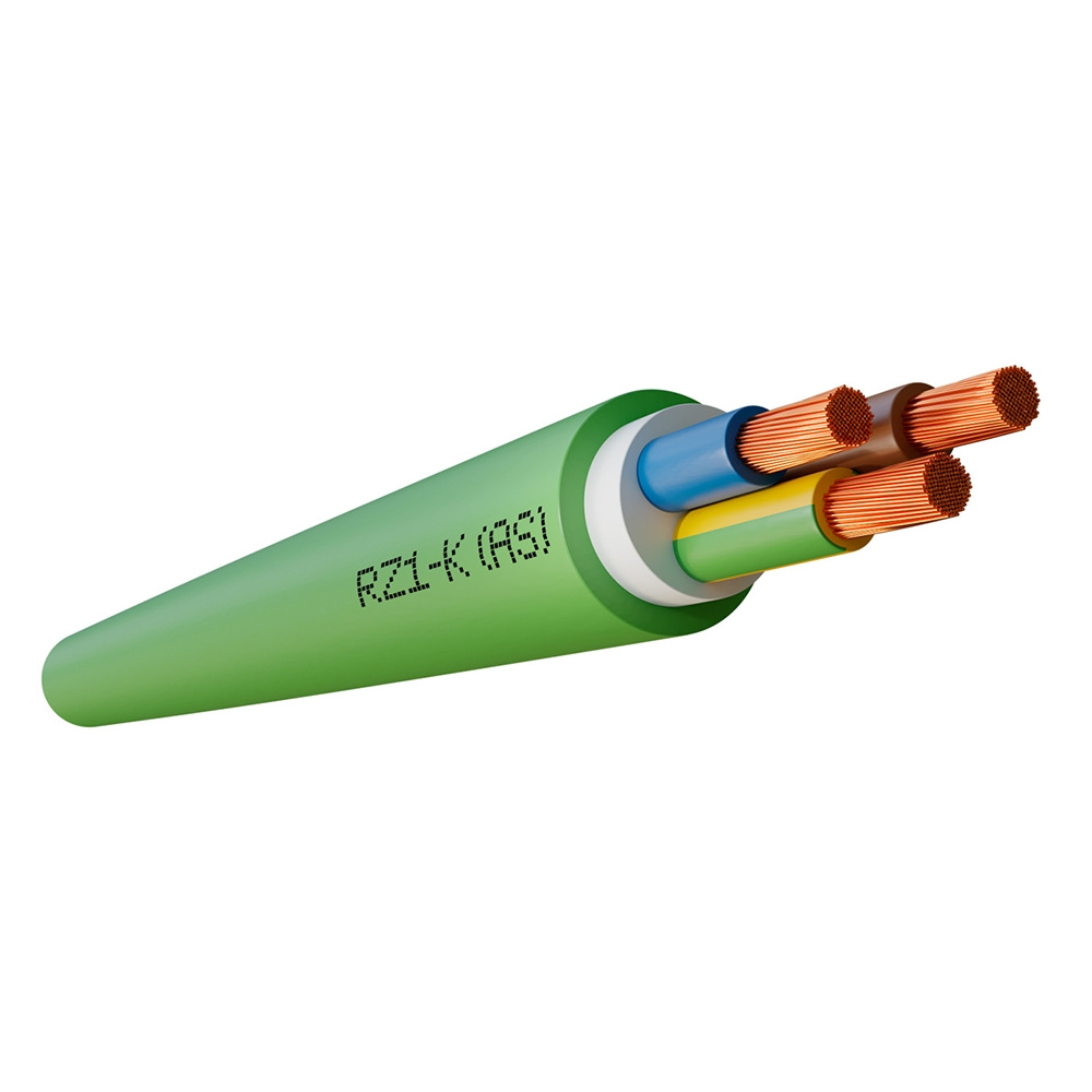 0.6/1kv Rz1-K Flexible Copper Condcutor CCA 3G2.5mm2 3G4mm2 Halogen-Free Power Cable