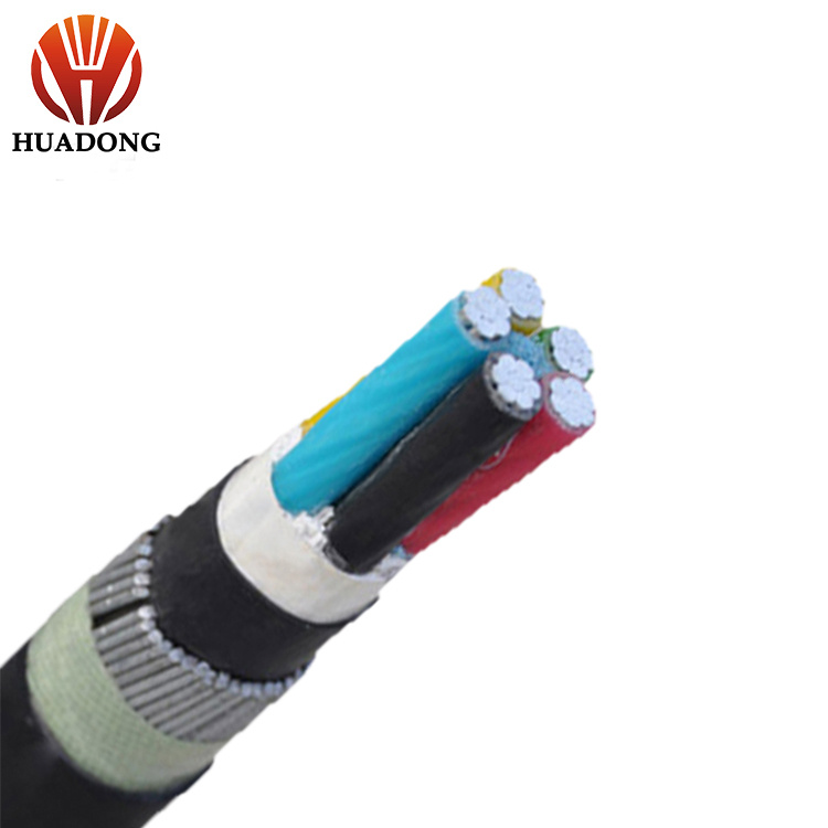 1.5mm-1000mm2 Huadong 630mm Electric 4c XLPE Swa PVC Copper Cables Yjlv Yjlv32 Cable