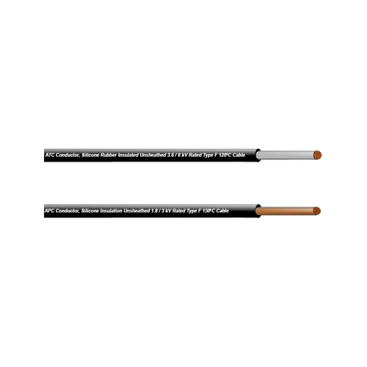 1.8/3 3.6/6 Kv Rated Type F FF FC Fx Fxz Oc of 150c 120c High Temperature Silicone Rubber Insulation Cable