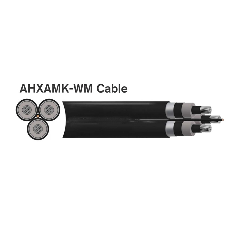 12/20 (24) Kv Ahxamk-Wm 3X185 3X240 Cable de Aluminio de Media Tensión Enterrado Directamente