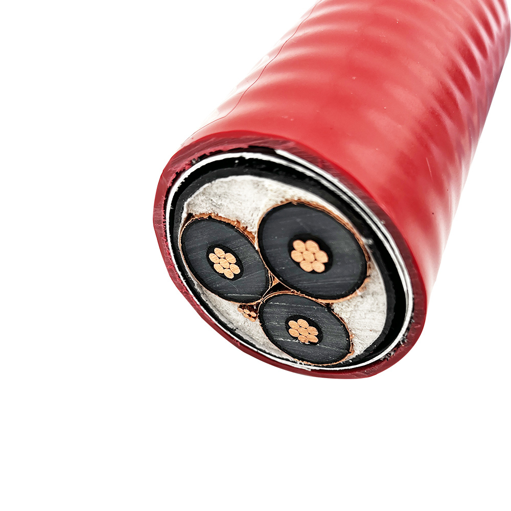15kv 3/C 3 Conductor Mc-Hl Mv-105 133% Epr Insulation Shielded Ccw Corrugated Armored Power Cable