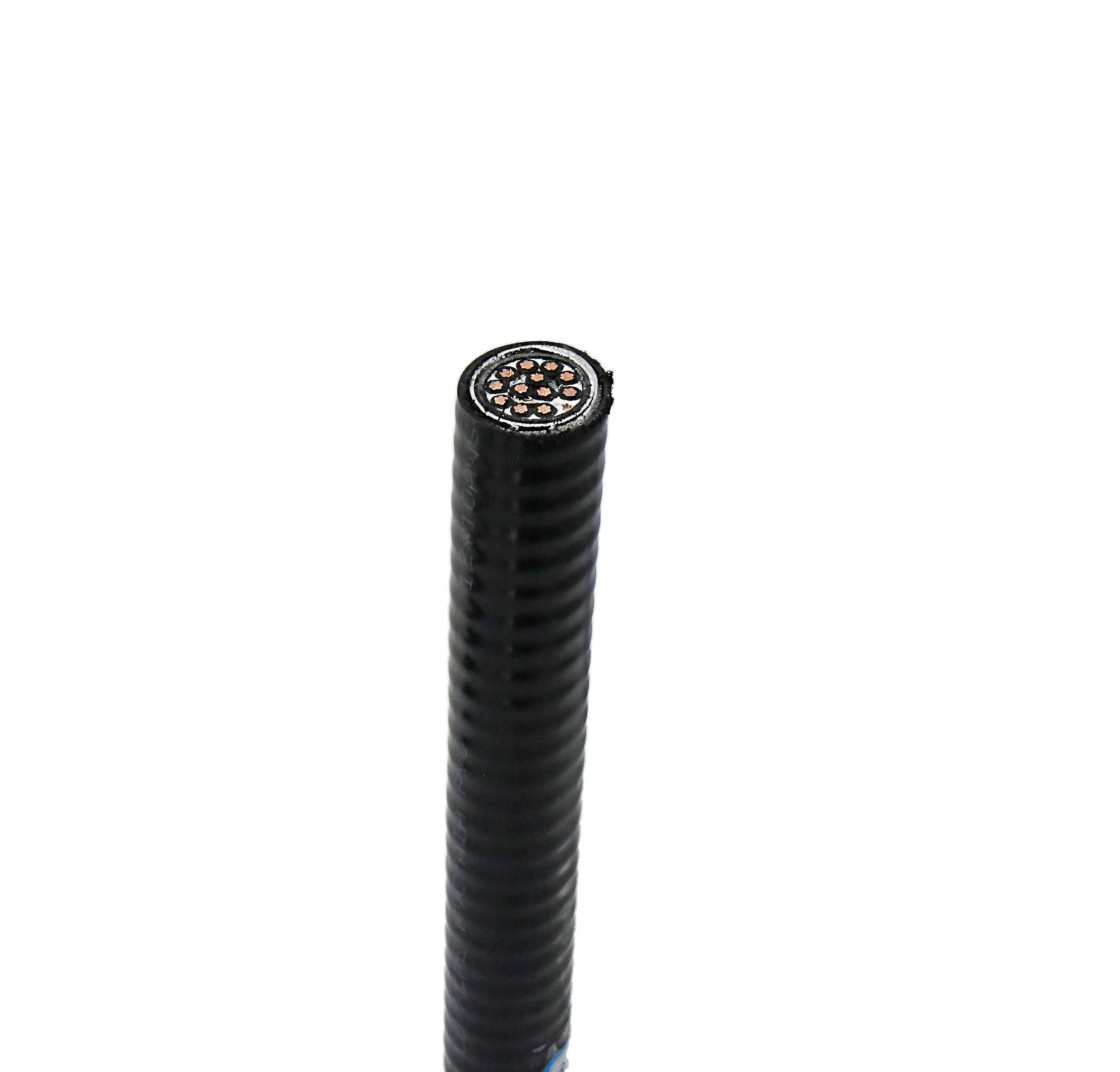 16AWG Solid Single Pair Overall Shield Ccw Corrugated Armor Thermocouple Wire Extension Cables