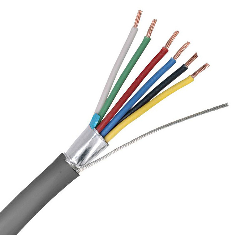 2 4 6 8 10 12 24 Core Lih (st) H B2ca Fire Resistant Foil Screening LSZH PVC Grey Industrial Control Cable