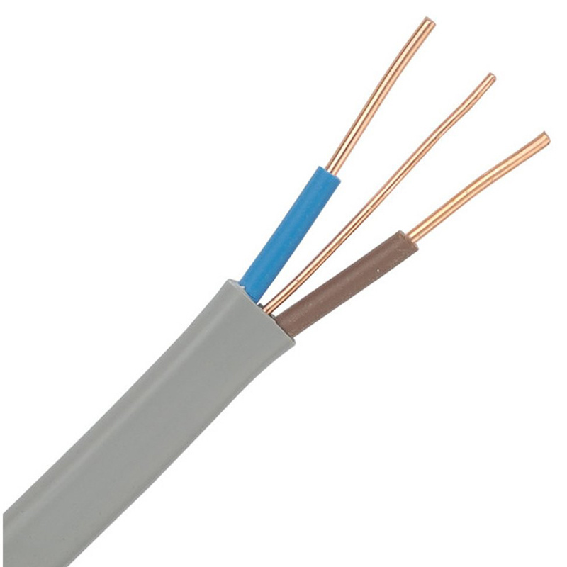 220V 1.5 2.5 mm 1.5mm 2.5mm Flat 6242y 2.5mm2 PVC Insulated Twin and Earth Electricity Cable Wire