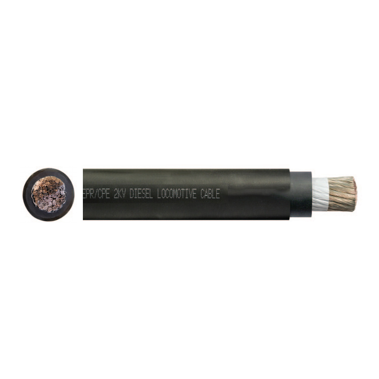 2kv 2000V 3/0 4/0 AWG Mining Operations Car Wiring Industrial Motor Lead Solar Farms Dlo Diesel Locomotive Flexible Power Cable