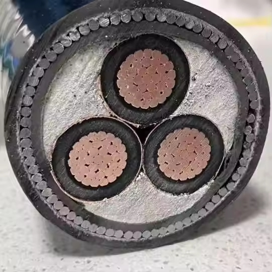 3.6/6kv Medium Voltage 3c 3 Core Yjv32 3*185 3X185mm2 XLPE Swa Armoured Underground Mv Power Cable