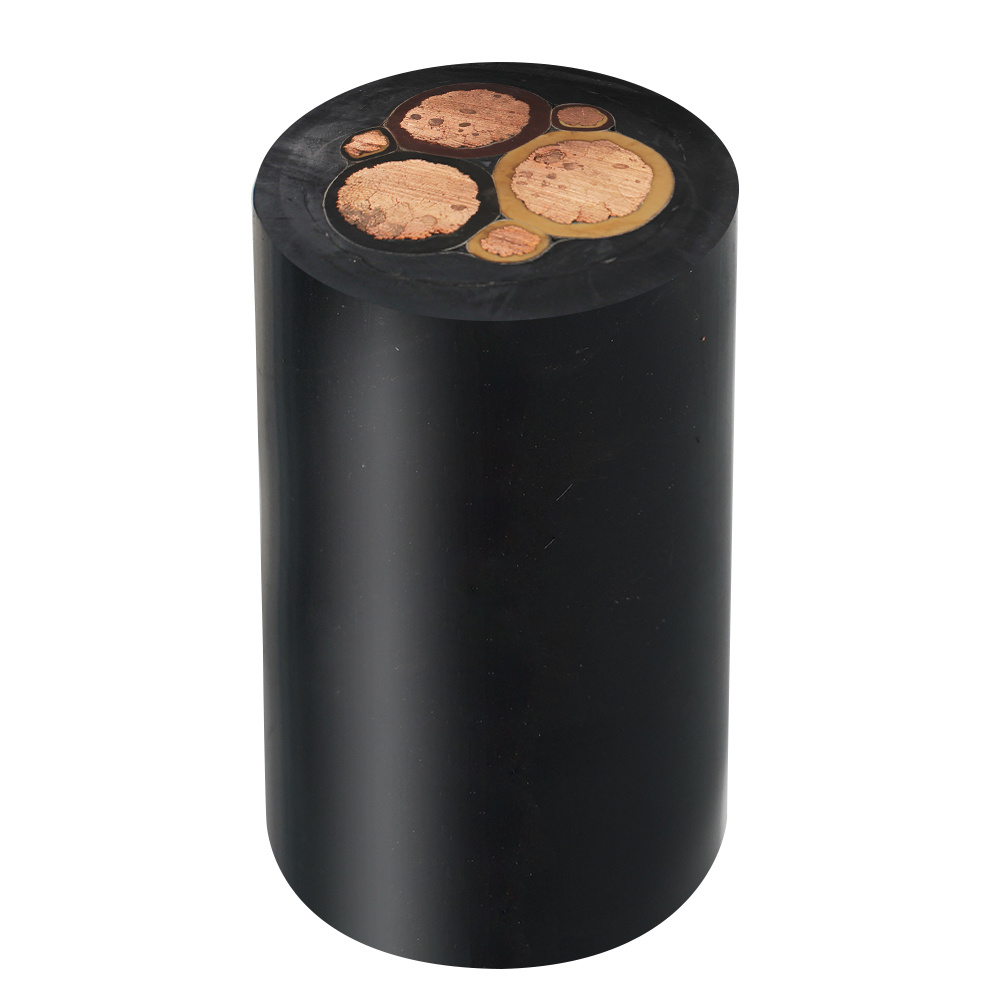 3 Core Submersible Cable Pure Copper 1.5mm 2.5mm 4mm 6mm Flat Cables for Submersible Pump