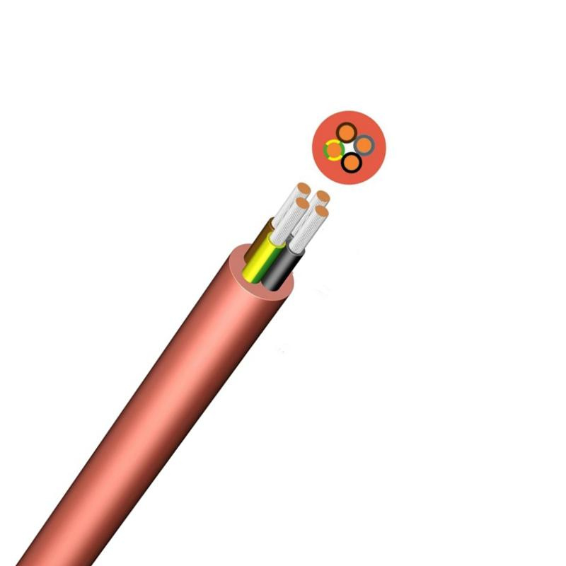 300/500V Multi 2 3 4 Core Sihf High Temperature Resistant Silicone Rubber Wire Cable