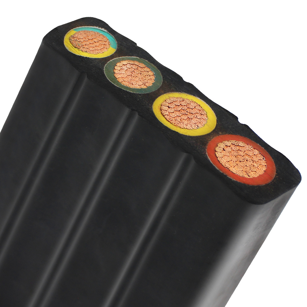 300/500V Ngflgou Rubber Flat Power Control Cable for Medium-Level Mechanical Stress