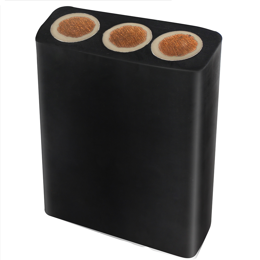 300/500V Submersible Wire and Borehole Waterproof 6 Core Dredge Pump Flat Rubber Cable