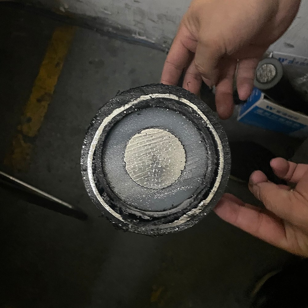36/66kv 1X1400m2 Cable de potencia de alta tensión XLPE de un solo núcleo, longitudinalmente estanco al agua, conductor de aluminio