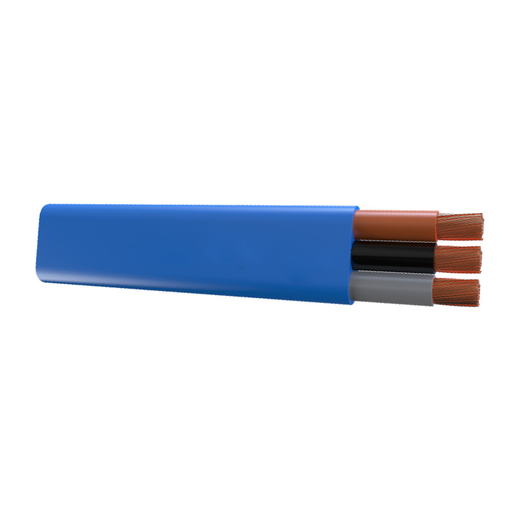 450/750 V 6mm2X3 Yz 3*2.5mm Flat Submersible Pump Rubber Sheathed Blue Cables Price