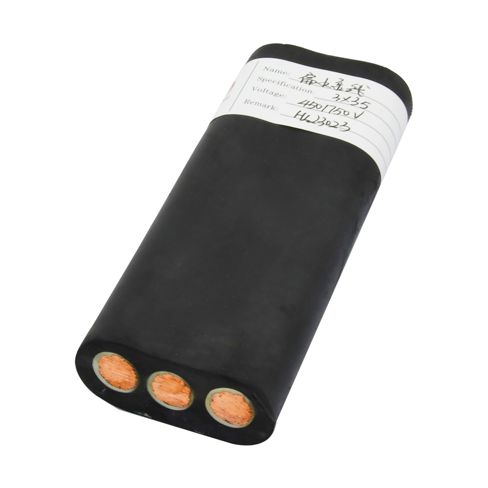 450/750V 300/500V 25mm Electric Deep Well 2.5mm Submersible Pump Flat Rubber Cable