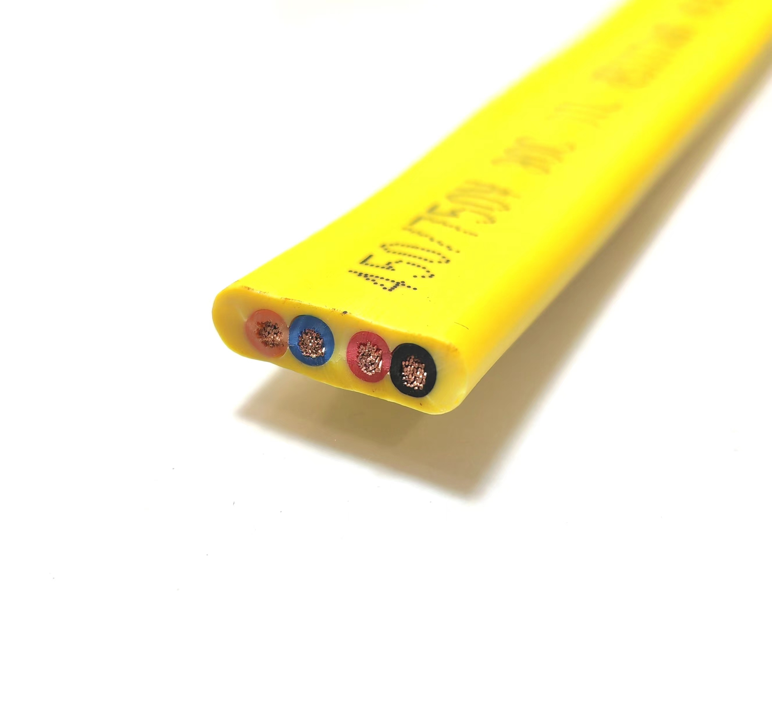 450/750V 4X14AWG 4X12AWG 4X8AWG Cu/PVC/PVC Tvvb Flat Festoon Elevator Lifting Traveling Cable
