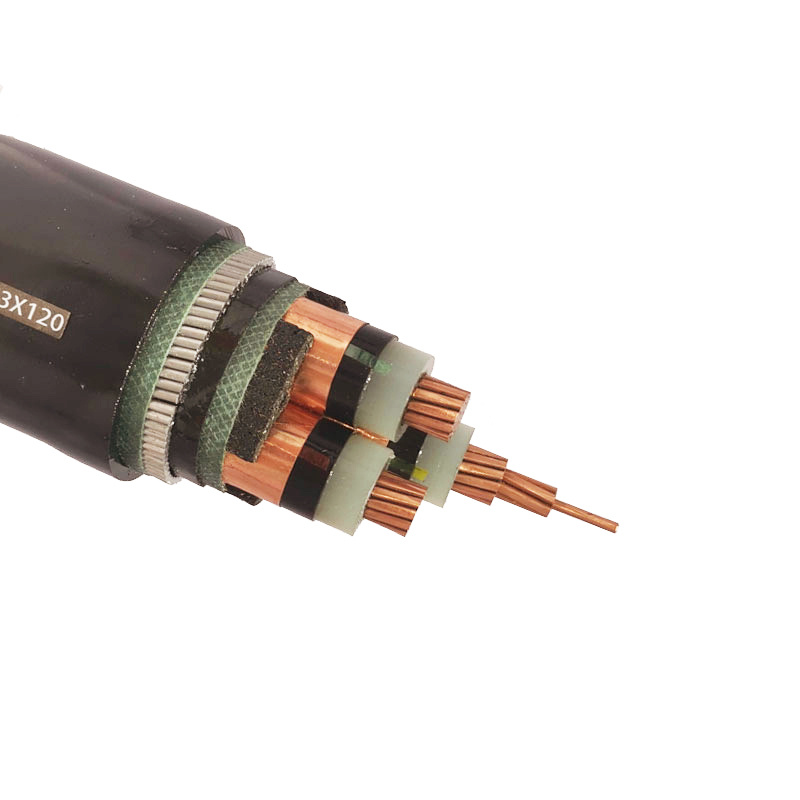 China 6-35kv Subterráneo Na2xs (F) 2yy Aislamiento XLPE de un solo núcleo con tres armaduras de SWA 11kv Cable en venta