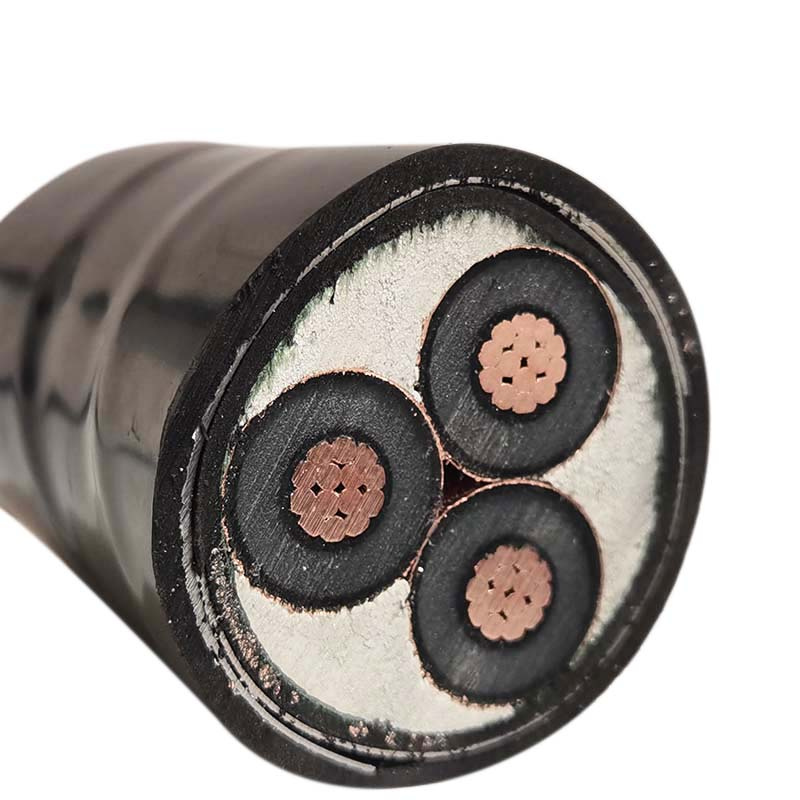 8.7/15kv Copper Conductor XLPE 3 Core 120mm Power Cable