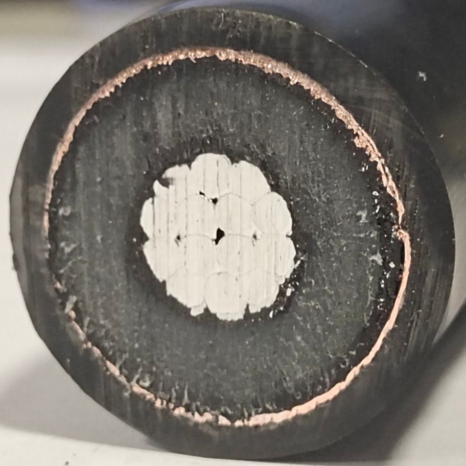 8.7/15kv Medium Voltage Aluminium Conductor Yjlv 1*2/0AWG 2/0 AWG Underground Electric Power Cable