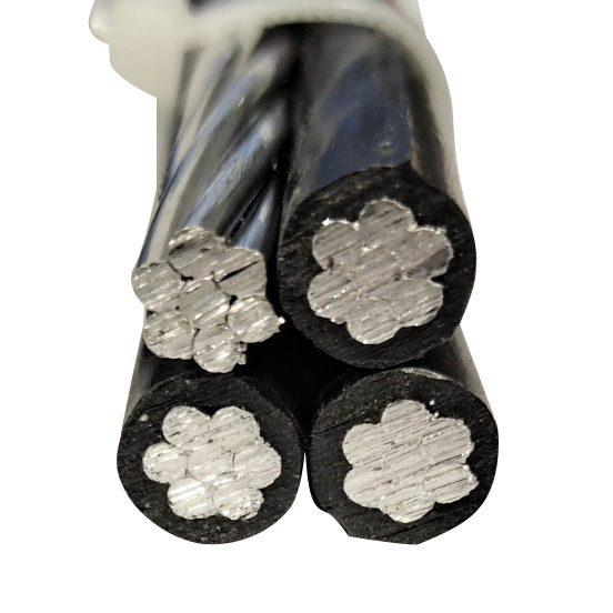 ASTM/Icea ABC Insulated Overhead Secondary Distribution Triplex Service Drop Cable
