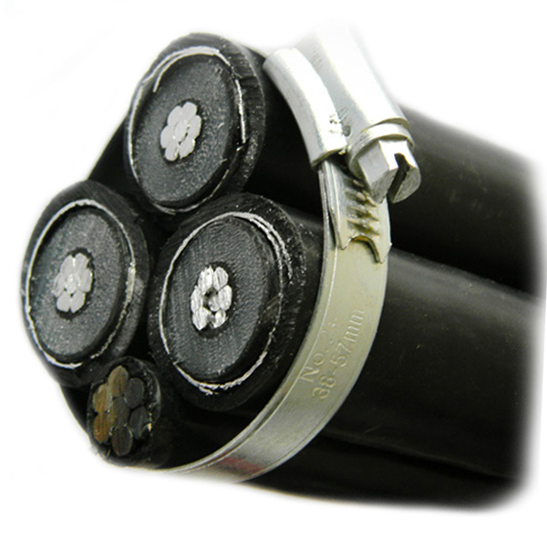 Aluminium Conductor 12 20kv 11kv Aerial Bundled Overhead Insulated ABC Medium Voltage Cable