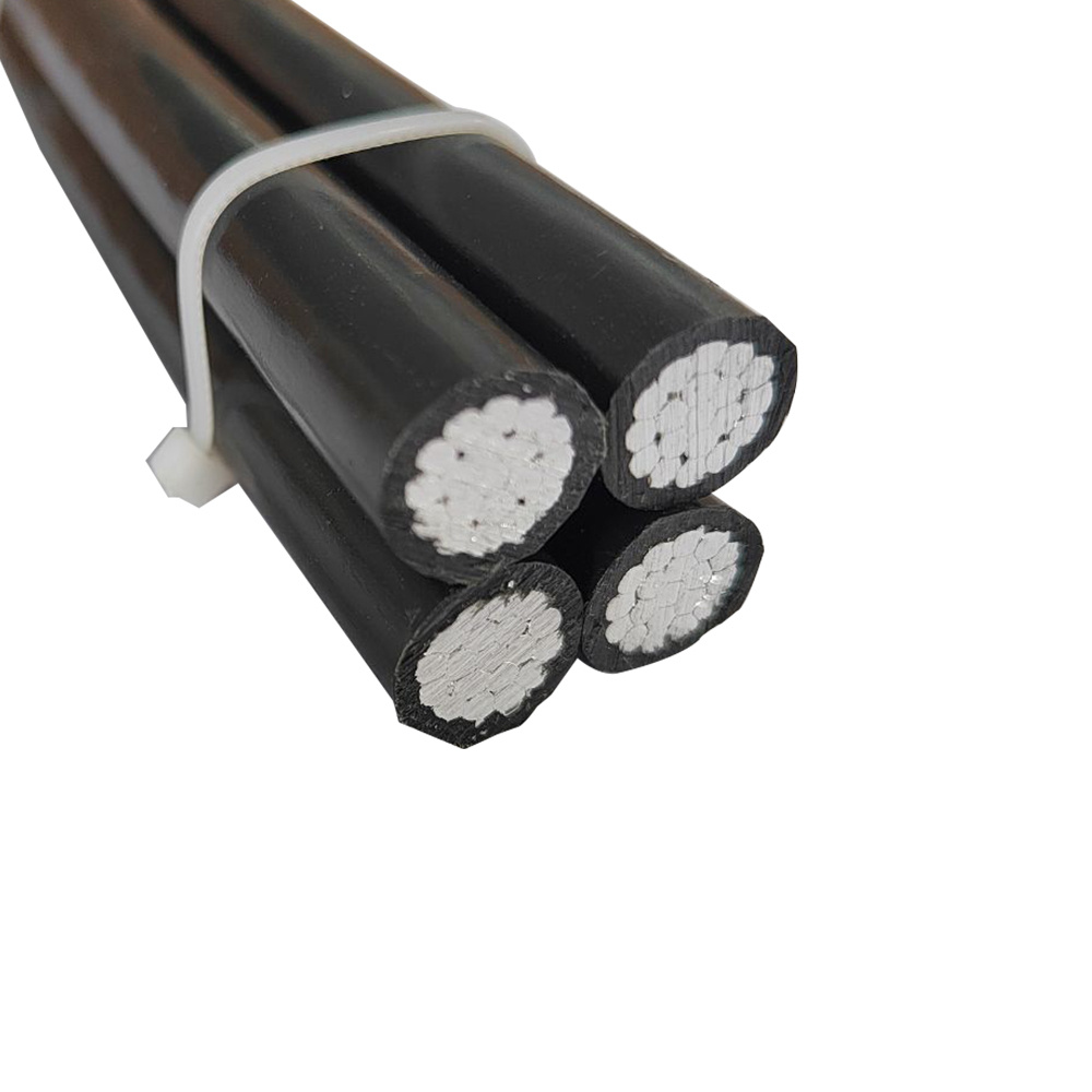 Aluminium Conductor Insulated Cables 50mm Aluminum Street Light ABC 4X50 Overhead Twisted Cable
