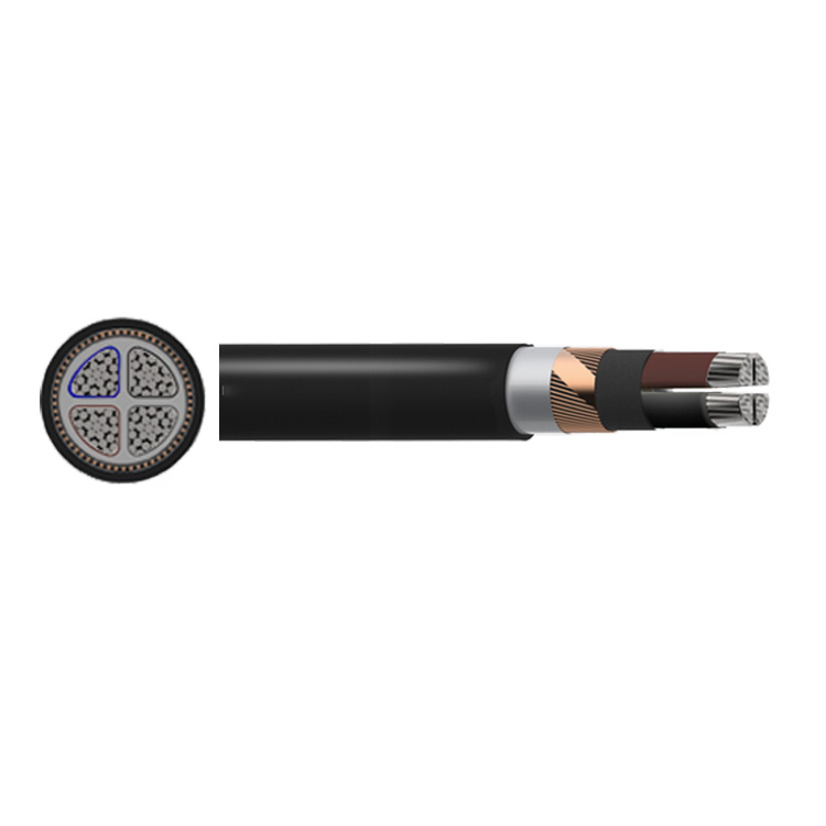 Axqj Axqj EMC Dca 90 Al Aluminium Conductor and Copper Wire Screen Hffr Halogen Free Flame Retardant Cable