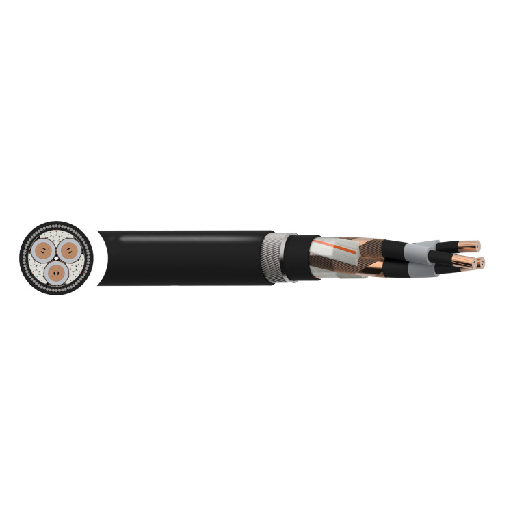 BS 6622 XLPE MDPE 6.35/11 (12) Kv 3X185mm2 Underground Direct Burial Cable