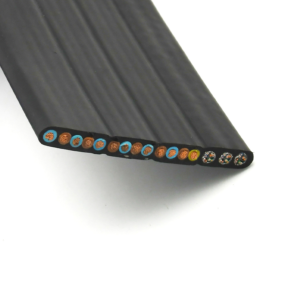 China Yffb Tvvb Tvvbp Flexible Elevating Conveyor Hanger Signal Control CCTV Camera CAT6 Elevator Cable