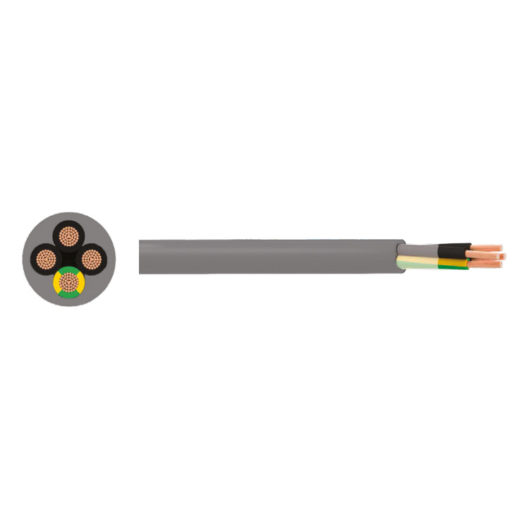 Class 5 Flexible Plain Copper PVC Insulation PUR (Polyurethane) Sheath PUR-Jz Control Cable