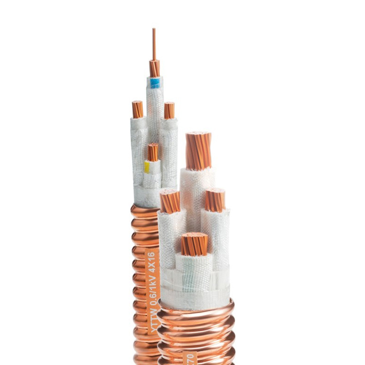 Copper Conductor Mica Tape Halogen Free Fire Resistant Power Cable
