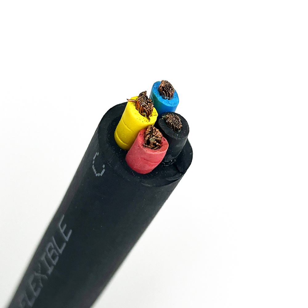 Customized 3c-6AWG Sjoow Soow 12 Power Cord Rubber Copper Cable Electrical Wire