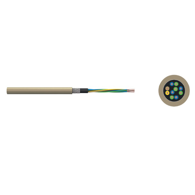 DIN VDE 0817 L-2yy (Z) Y Kf 40 Stranded Copper Conductor PE Insulation PVC Sheath Flexible Strain Resistant Mining Control Cable